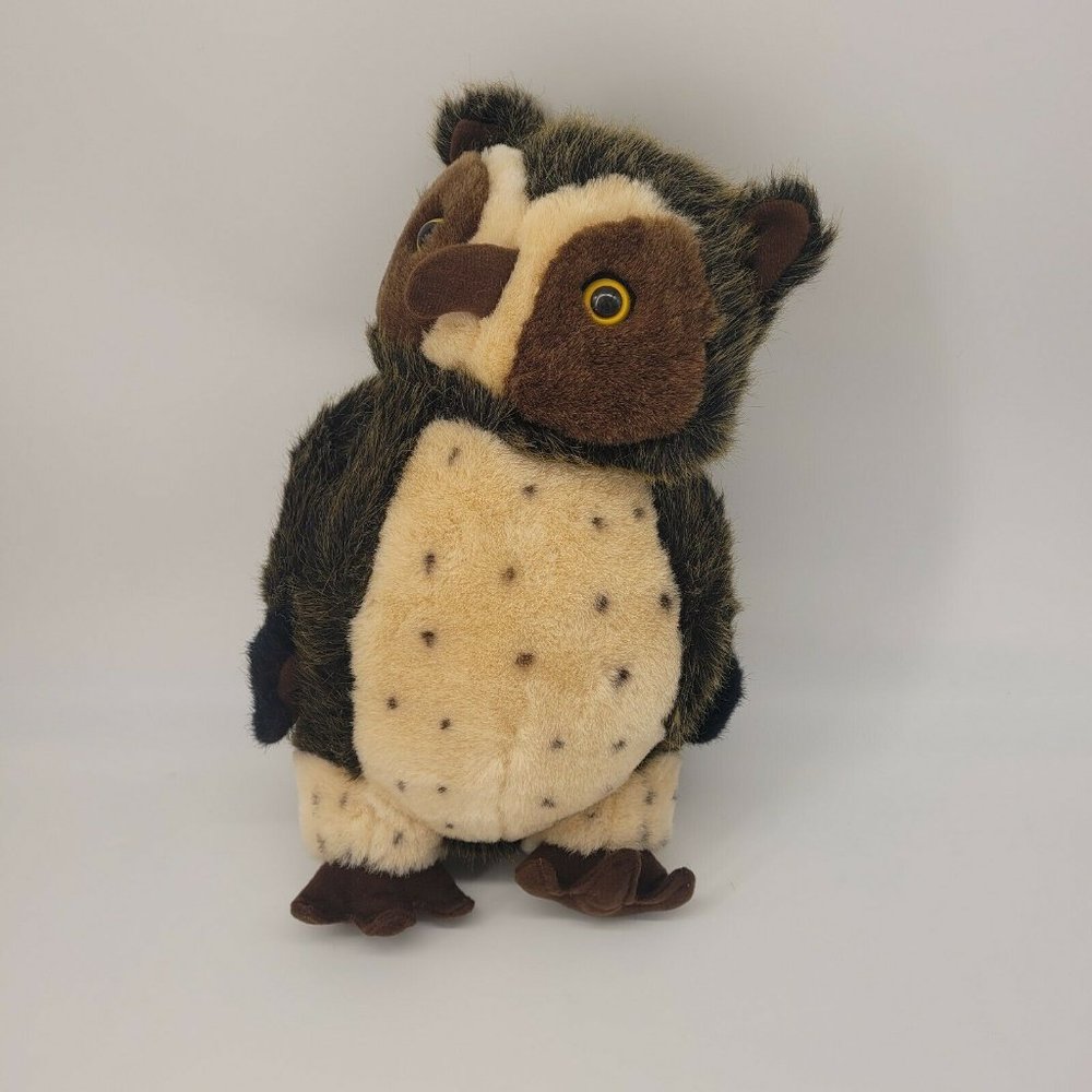 Vintage Sugarloaf 12" Brown Owl - Stuffed Animal Bird Plush
